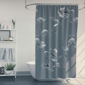 تصویر پرده حمام 180*190 رزین تاژ طرح سیلور Silver 