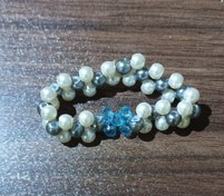 تصویر دستبند مروارید سفید 17637 