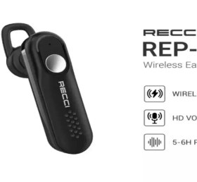 تصویر هندزفری بی سیم تک گوش رسی Recci single ear wireless earphone REP-W15 