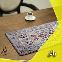 تصویر رانر مخمل لمینت دار لیزری ایران خاتون در ابعاد (۱۳۰ در ۴۰ ) کد ۳ 