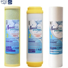تصویر فیلتر دستگاه تصفیه آب آکوا پیورست مدل GOLDEN- PRO TW05 مجموعه 5 عددی 