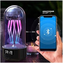 تصویر چراغ خواب و اسپیکر عروس دریایی مدل MAX113 