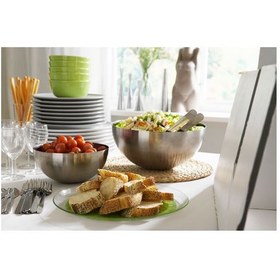 تصویر کاسه سرو استیل 12 سانتی متری ایکیا مدل IKEA BLANDA IKEA BLANDA BLANK Serving bowl stainless steel 12 cm