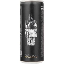 تصویر نوشابه انرژی زا گازدار استرانگ پک 6عددی بر حجم 250 میلی لیتر Strong Bear Energy Drink 250 ml 