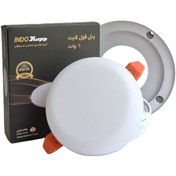 تصویر پنل فول لایت گرد 9 وات سایز شو 