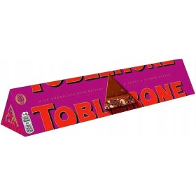 تصویر شکلات تابلرون با طعم آجیل میوه ایی وزن 100 گرمی toblerone chocolate with fruit nut 100g