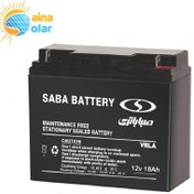 تصویر باتری 12 ولت 18 آمپر صبا باتری مدل 12V-18Ah سلد اسید RECHARGEABLE SEALED BATTERY