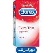 تصویر کاندوم نازک دورکس مدل EXTRA THIN SENSATION بسته 10 عددی 