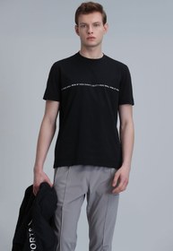 تصویر تیشرت مردانه مشکی لوفیان | 111020211 