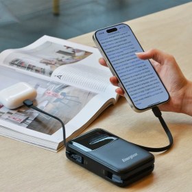 تصویر پاوربانک انرجایزر مدل UE20075PQ ظرفیت ۲۰۰۰۰ میلی آمپر ساعت فست شارژ ۲۲.۵ وات 