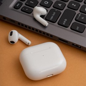 تصویر هدفون بی‌ سیم اپل مدل AirPods (های کپی) ا Apple AirPods Wireless Headphones Apple AirPods Wireless Headphones