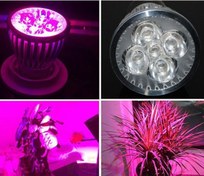 تصویر لامپ ۵ وات ~ ۱۵wl مخصوص رشد گیاه مدل لنز دار فول اسپکتروم 