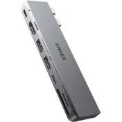 تصویر هاب 7 پورت انکر مدل Anker 547 USB-C Hub 7-in-2 for MacBook A8354HA1 