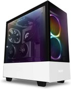 تصویر Nzxt H510 Elite - Ca-H510E-W1 - Premium Mid-Tower Atx Case Pc Gaming Case - Dual-Tempered Glass Panel - Front I/O USb Type-C Port - Vertical Gpu Mount - Integrated Rgb Lighting - White/Black 