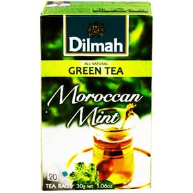 تصویر چای سبز Dilmah با طعم نعناع مراکشی 