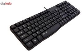 تصویر کیبورد رپو مدل K130 با سیم 