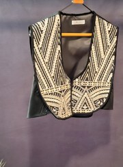 تصویر وست مخمل اینه دوزی 