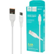 تصویر کابل تبدیل USB به microUSB دن‌من مدل D01V طول ۱ متر USB to microUSB converter cable, model D01V, length 1 meter