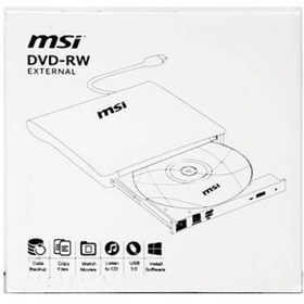 تصویر درایو DVD اکسترنال ام اس آی مدل MSI ECD-819 پک ضعیف 