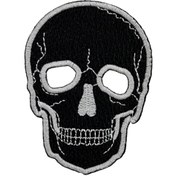 تصویر استیکر پارچه و لباس مدل جمجمه کد TS2115 بسته 2 عددی 