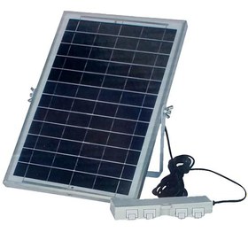 تصویر پنل خورشیدی 4 پورت USB شارژ 6 ولت و 6 وات solar universal charging panel