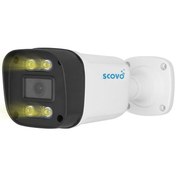 تصویر دوربین مداربسته اسکوو SCOVO SC-IP-654 4MP Warmlight 