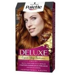 تصویر رنگ مو ماسک مراقبت از کیت مراقبتی روغن غنی مس دارچین 8 70 DELUXE ترکیه Palette 