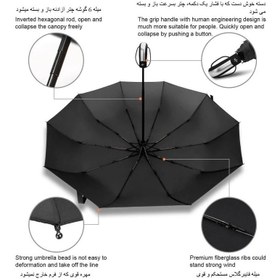 تصویر چتر 3 تاشو فول مردانه 