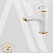 تصویر شیر روشویی البرز روز مدل پروشات سفید 