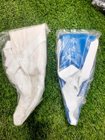 تصویر بیضه بند رزمی رنگ ابی و قرمز و سفید - قرمز 