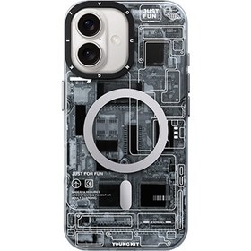 تصویر قاب موبایل یانگکیت 16 – Youngkit 16 Futuristic Circuit Board-iPhone Case 