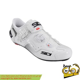 تصویر کفش دوچرخه سواری کورسی جاده سی دی ایتالیا مدل کاوس سفید SIDI On Road Shoes Italy Ckaos 