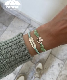 تصویر دستبند نقره زنانه طرح مارپیچ و رها باش Silver bracelete