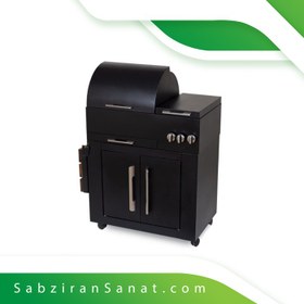 تصویر باربیکیو 100 سانتی کابینت دار دو درب 