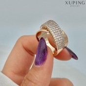 تصویر انگشتر زنانه ژوپینگ طرح طلا نگین دار سایز ۷ تا ۹ 