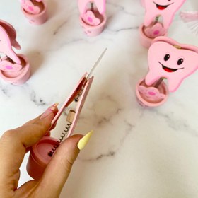 تصویر پایه عکس "دندانی" گیره عکس کودک، مناسب جشن دندونی دخترانه