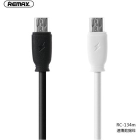 تصویر کابل تبدیل USB به MICRO-USB مدل RC134 برند REMAX - مشکی REMAX MICRO-USB RC134