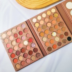 تصویر پالت سایه همه کار ۱۱۷ رنگ بزرگ شامل سایه مات و شاین مخملی و رژگونه و هایلایتر با پیگمنت عالی Kevin&coco