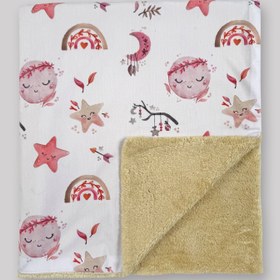 تصویر پتو دورپیچ نوزاد ۲ لایه طرح آسمان بوهو 