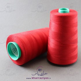 تصویر نخ خیاطی قرمز میانه 125 