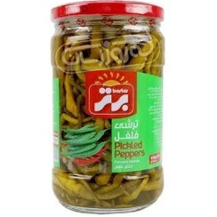 تصویر ترشی 630 گرم فلفل سبز برتر 