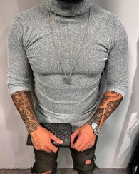 تصویر بافت مردانه یقه اسکی فری‌سایز رنگ‌های متنوع 