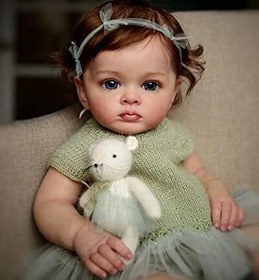 تصویر Nano Classic 24 inch 60cm Reborn Baby Doll بدنه پارچه پنبه ای نرم و سر و دست و پا سیلیکونی نوزاد واقعی مانند عروسک های عروسکی اسباب بازی دخترانه 