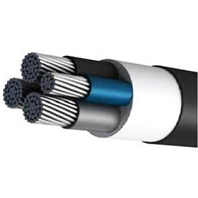 تصویر کابل برق آلومینیومی 3 در 25 بعلاوه 16 عایق پلی اتیلن سیمیا Aluminum cable 3*25+16 XLPE insulation Simia