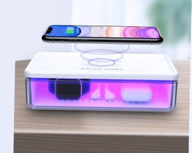 تصویر دستگاه ضد عفونی کننده یو وی و شارژر وایرلس توتو TOTU N52 Wireless Charging Sterilization Box 