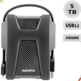 تصویر هارد اکسترنال ای دیتا مدل ADATA HD680 5TB ظرفیت 5 ترابایت 