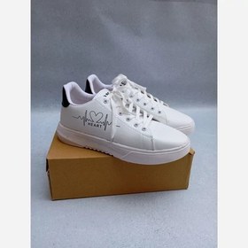 تصویر کتانی زنانه ونس مدل ضربان قلب رنگ مشکی سایز ۴۰ و ۳۹ 