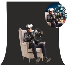 تصویر پرده مشکی 3 * 3 