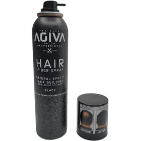 تصویر اسپری پرپشت کننده مشکی آگیوا AGIVA Black Thickening Spray 