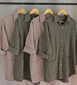 تصویر مانتو کتان کمند 